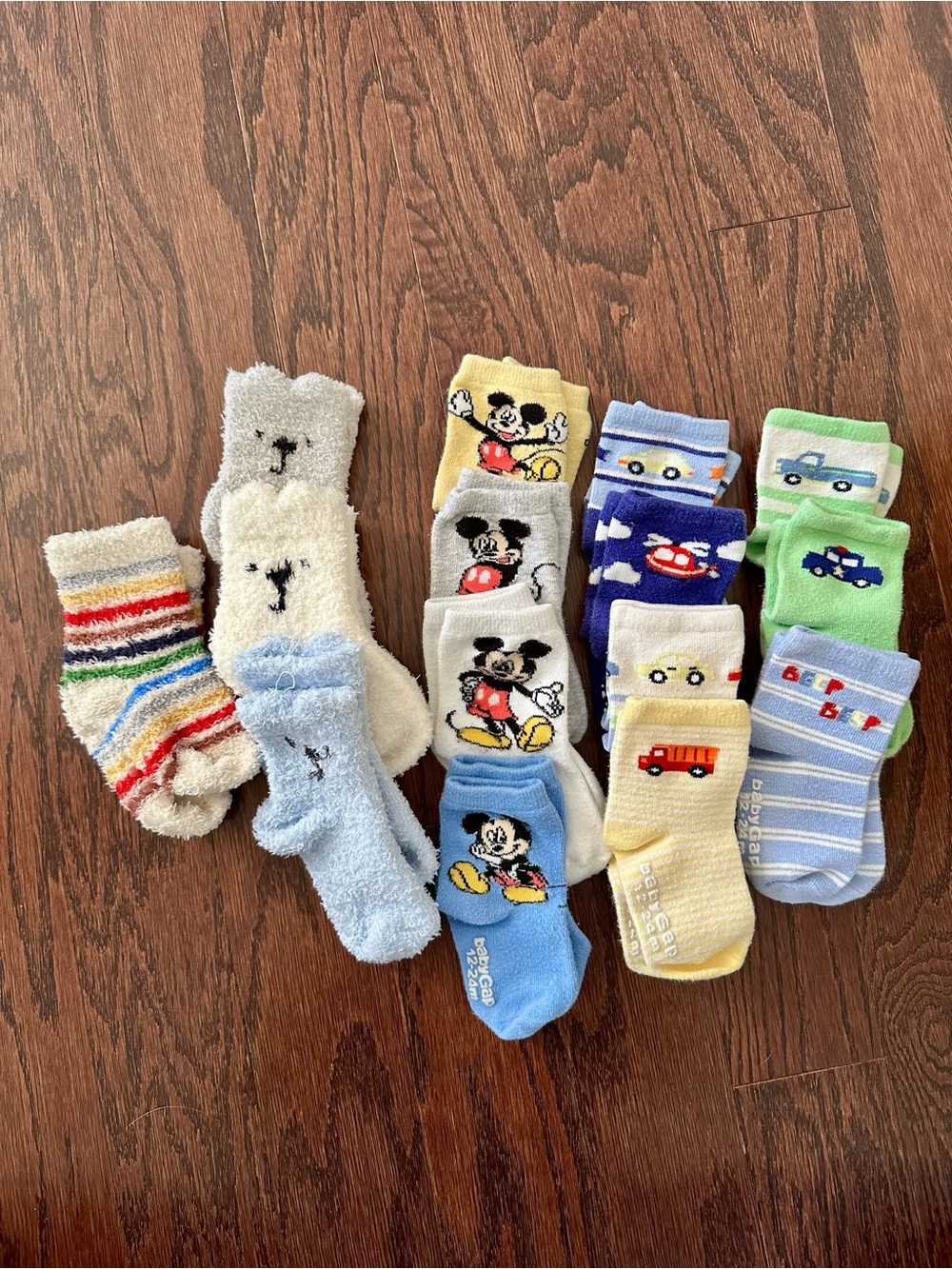 Baby Gap Baby/Toddler Socks - Assorted Blue, Yellow, Green, White